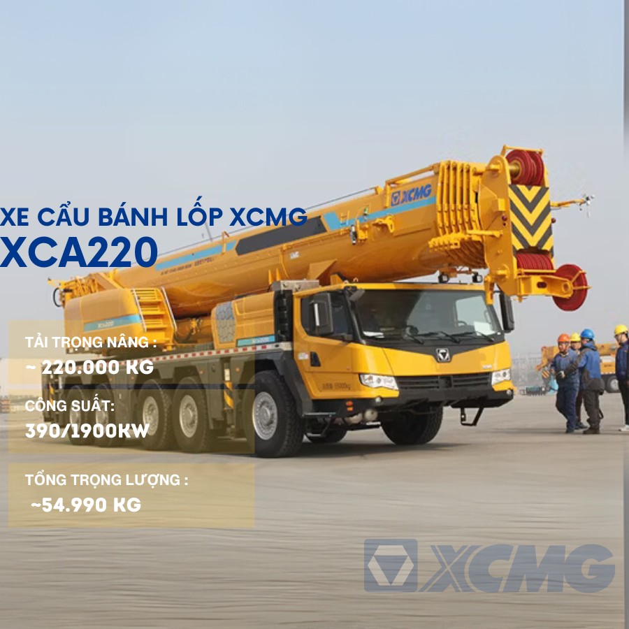xe cau banh lop 220tan xca220 2 xe cau banh lop 220tan xca220 2