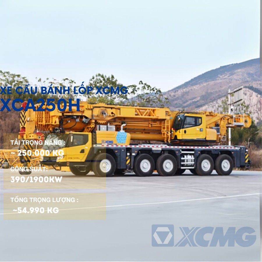 xe cau banh lop 250tan xca250h 1 xe cau banh lop 250tan xca250h 1