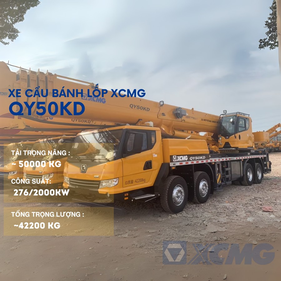 xe cau banh lop 50tan xcmg qy50kd 6 xe cau banh lop 50tan xcmg qy50kd 6