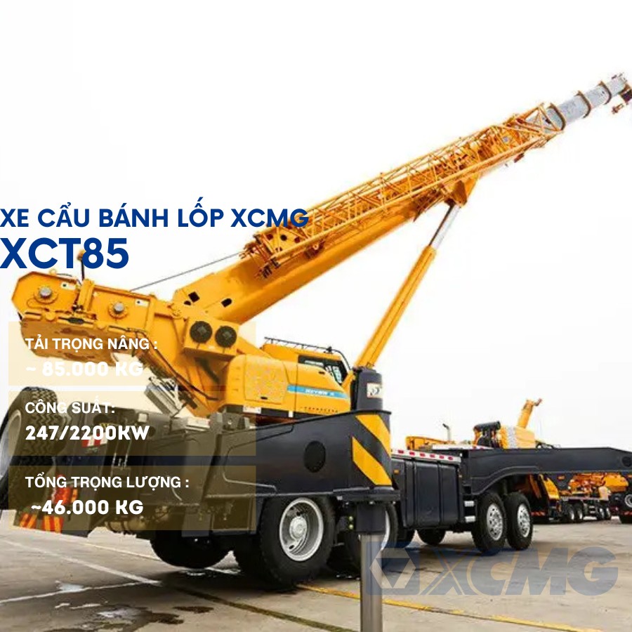xe cau banh lop 85tan xcmg xct85 1 xe cau banh lop 85tan xcmg xct85 1